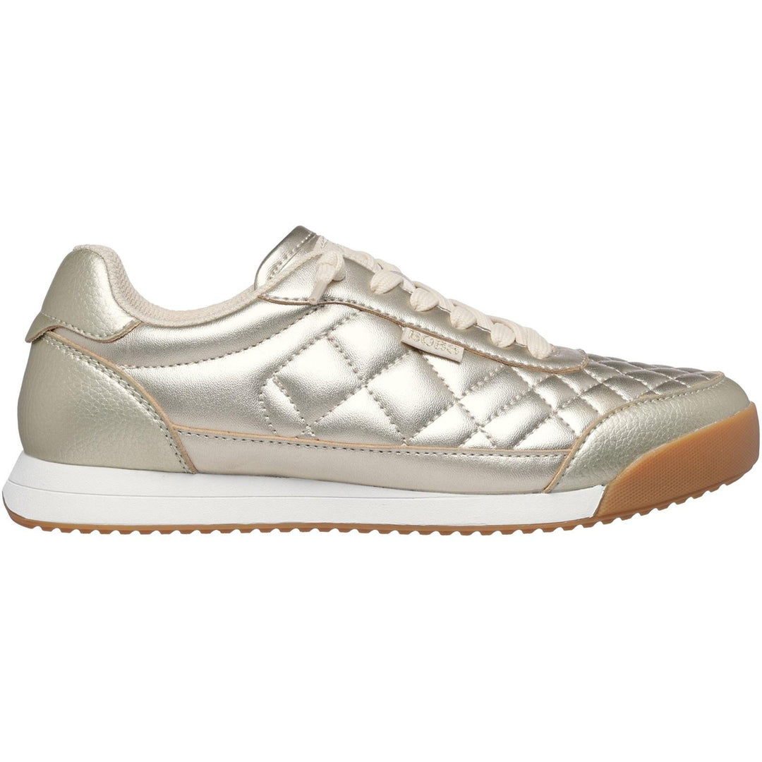 Women's Wide Fit Skechers 114596 Bobs Billie Wild Comfort Shoes in Gold - Image 2
