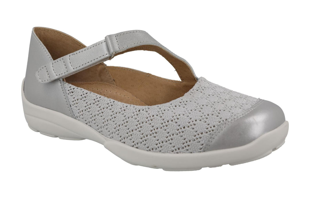 Women's Wide Fit DB Newt Shoes in Beige - Image 4