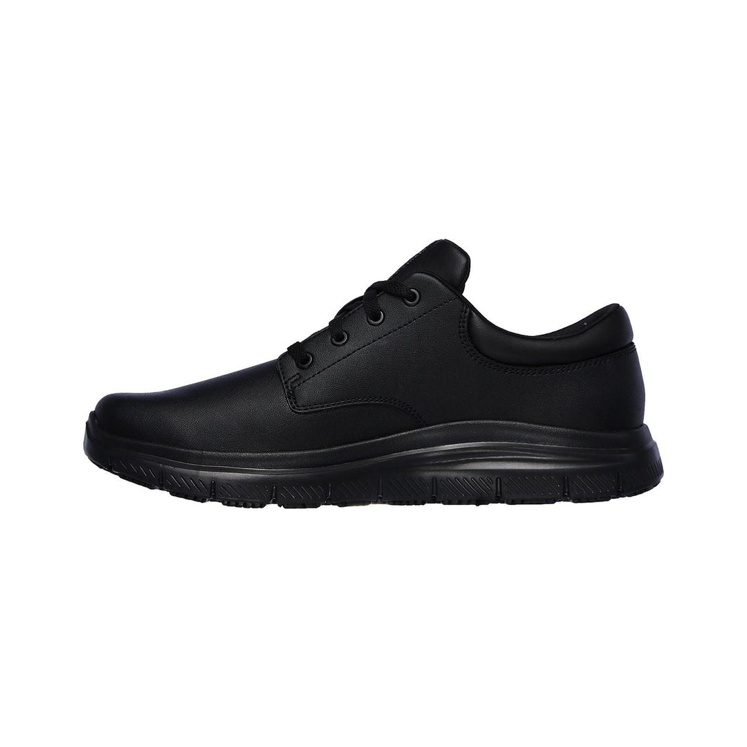 Men's Wide Fit Skechers 77513EC Flex Advantage Fourche Sr Occupational Trainers in Black - Image 4