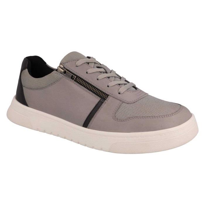 Men's Wide Fit DB Noah Shoes in Navy Leather / Navy Mesh - Image 1
