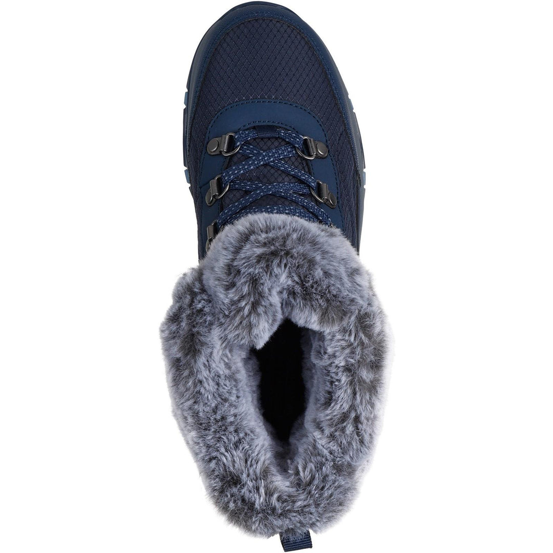 Women's Relaxed Fit Skechers 167893 Trego Stormie Waterproof Boots in Navy - Image 11