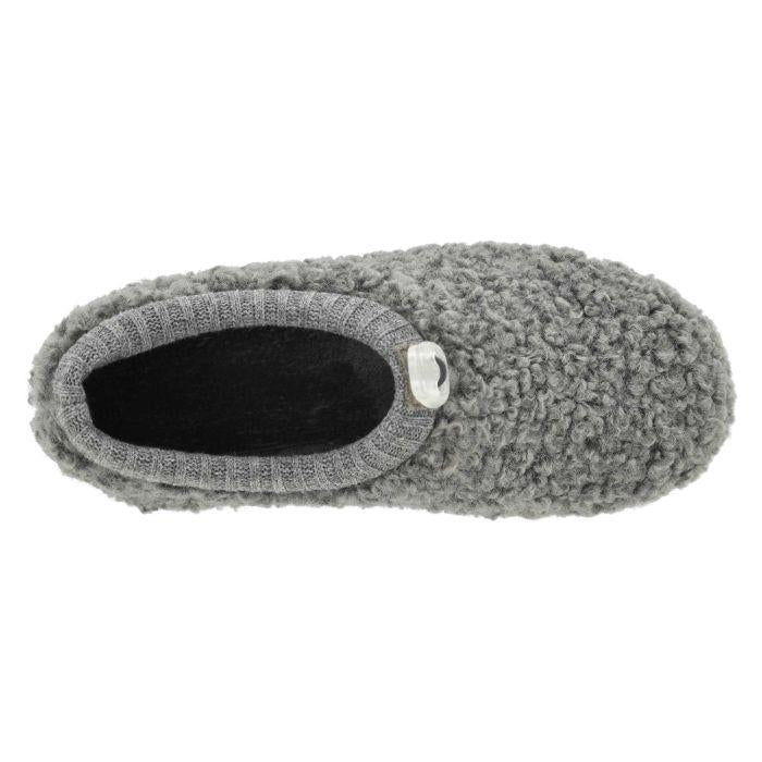 Women's Wide Fit DB Florentine Slippers in Grey Textile - Image 5
