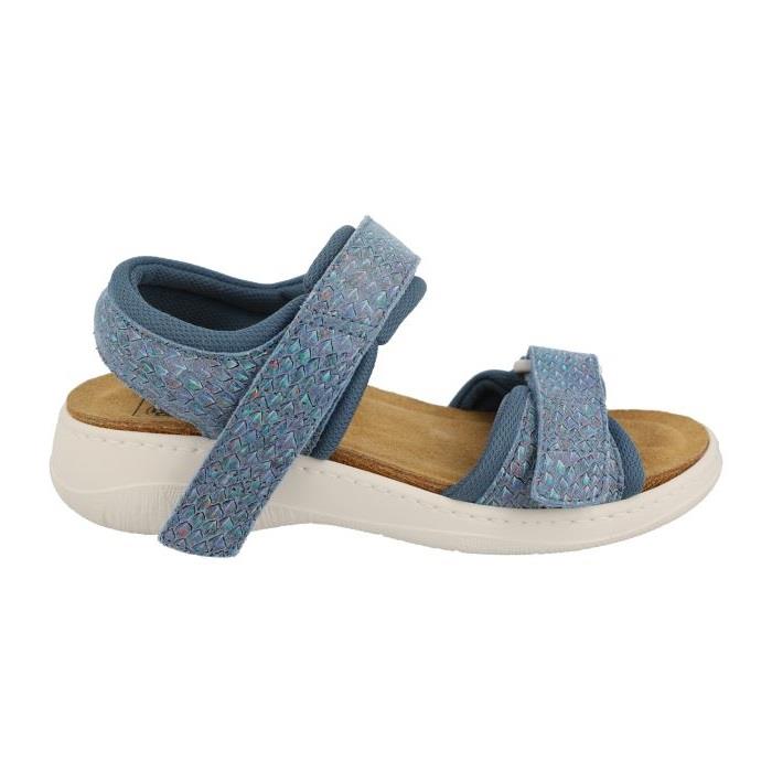 Women's Wide Fit DB Teal Sandals in Blue - Image 1