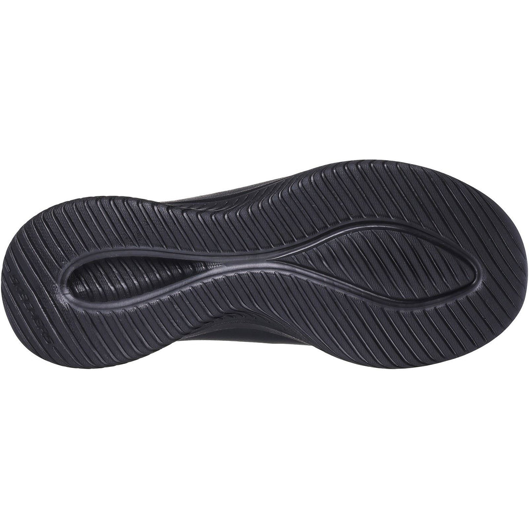 Women's Wide Fit Skechers 149593 Slip-ins Ultra Flex 3.0 All Smooth Trainers in Black - Image 5
