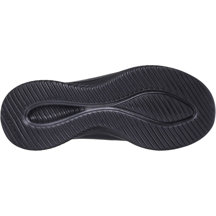 Women's Wide Fit Skechers 149593 Slip-ins Ultra Flex 3.0 All Smooth Trainers in Black - Image 1