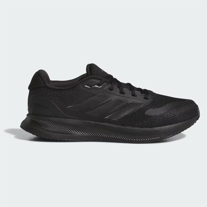 Men's Wide Fit Adidas Runfalcon 5 JH5184 Walking/Running Trainers in Black/Black - Image 1