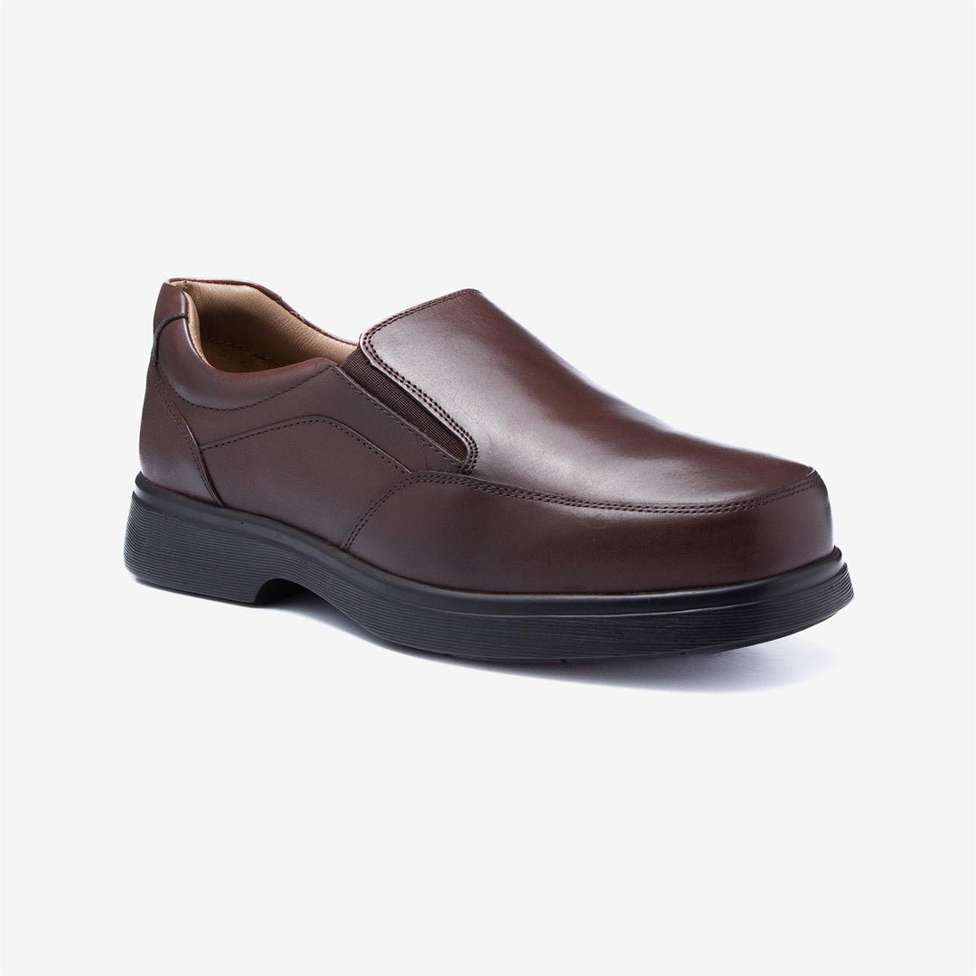 Mens Wide Fit Tredd Well Connor Shoes in Black - Image 10