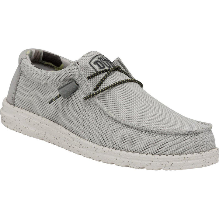 Men's Heydude Wally Sox Triple Needle Shoes in Fog - Image 1
