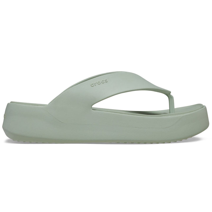 Women's Crocs 209410 Getaway Platform Flip Slippers in Black - Image 1