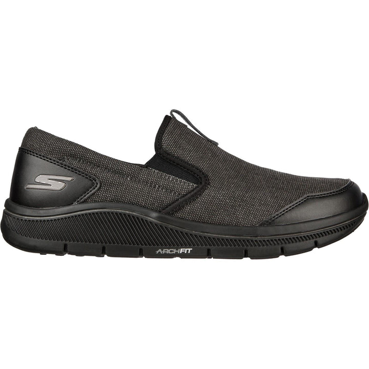 Men's Wide Fit Skechers 214035 Go Golf Arch Fit Trainers in Navy/Grey - Image 1