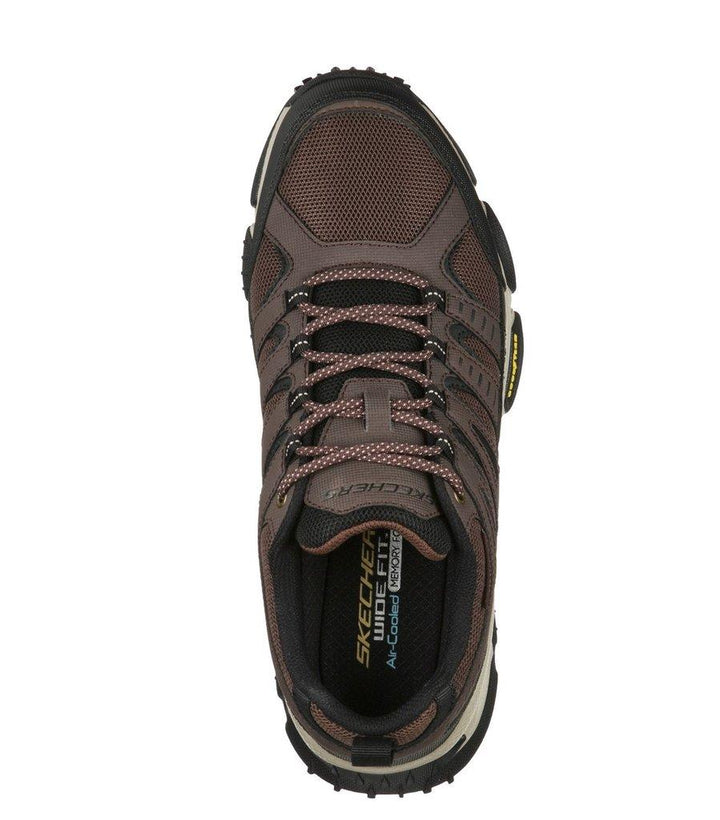 Men's Wide Fit Skechers 237214 Air Envoy Water Repellent outdoor Walking Trainers - Brown/Black in Brown/Black - Image 1