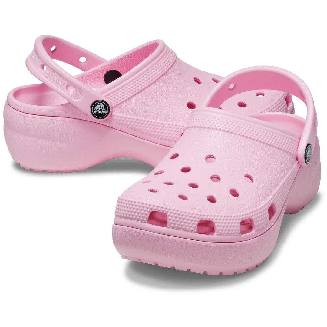 Women's Crocs 206750 Classic Platform Clog Sandals in Black - Image 11