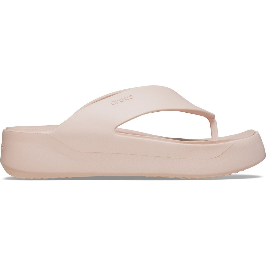 Women's Crocs 209410 Getaway Platform Flip Slippers in Black - Image 31