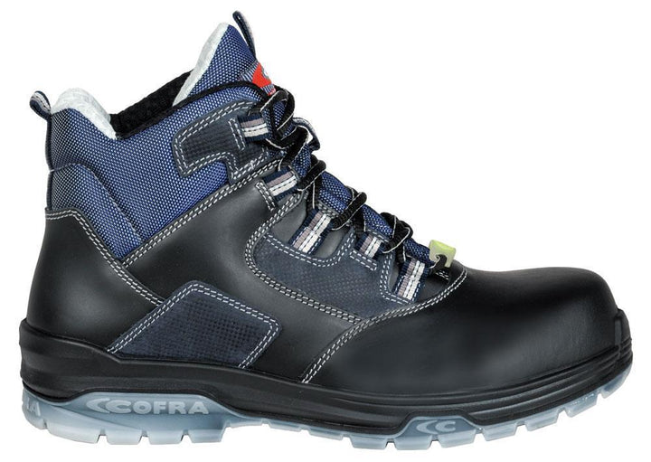 Mens Wide Fit Cofra FUNK Safety Boots in Black - Image 1