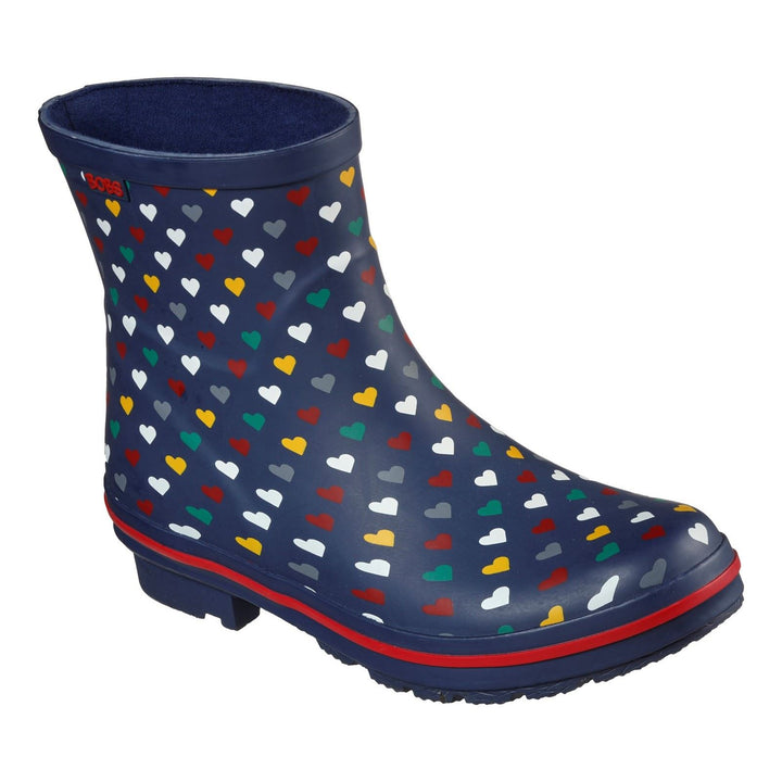 Women's Wide Fit Skechers 113378 Bobs Rain Check Love Splash Trainers in Navy/Multi - Image 1