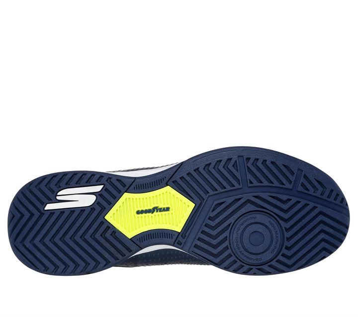 Men's Relaxed Fit Skechers 246101 Slip-ins Viper Court Reload Trainers in Navy/Yellow - Image 1
