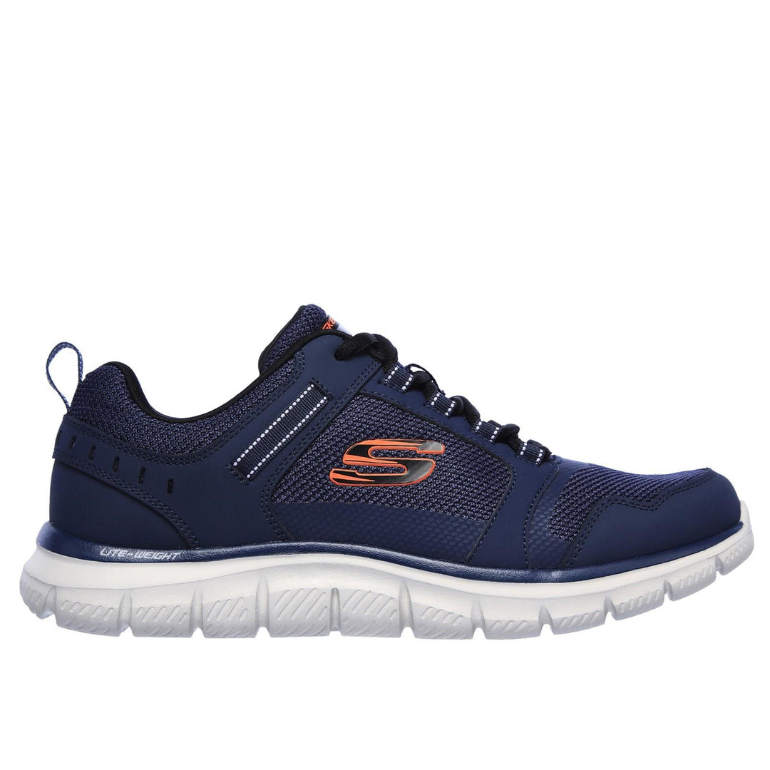 Men's Wide Fit Skechers 232001 Track Knockhill Trainers in Black - Image 6