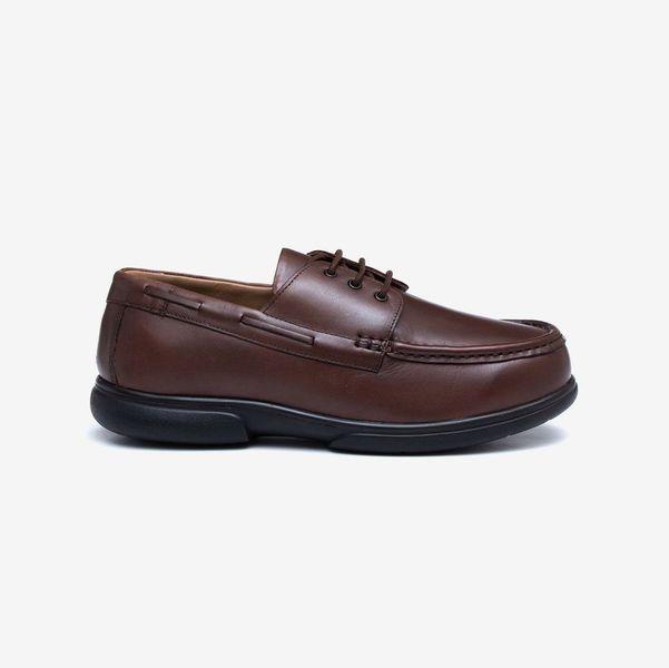 Mens Wide Fit Tredd Well Dean Boat Shoes in Navy - Image 8