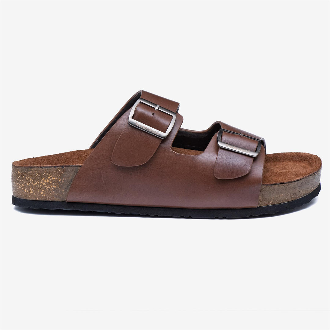 Men's Wide Fit Tredd Well Brazil Sandals in Black - Image 9