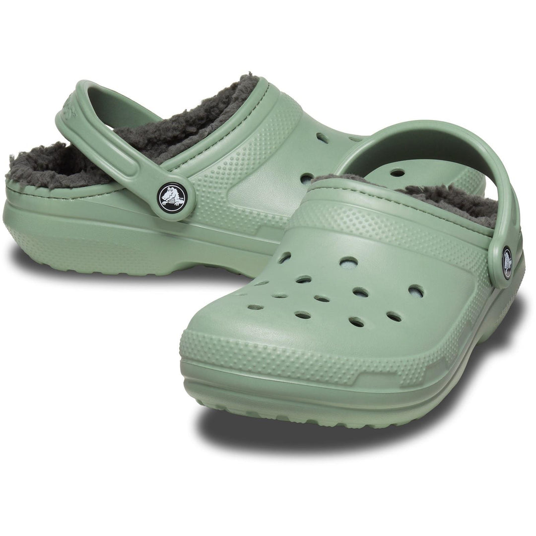 Men's Crocs 203591 Classic Lined Clog Sandals in Moss/Multi - Image 6