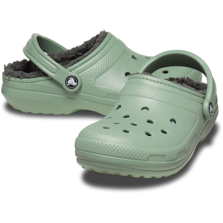Men's Crocs 203591 Classic Lined Clog Sandals in Moss/Multi - Image 1
