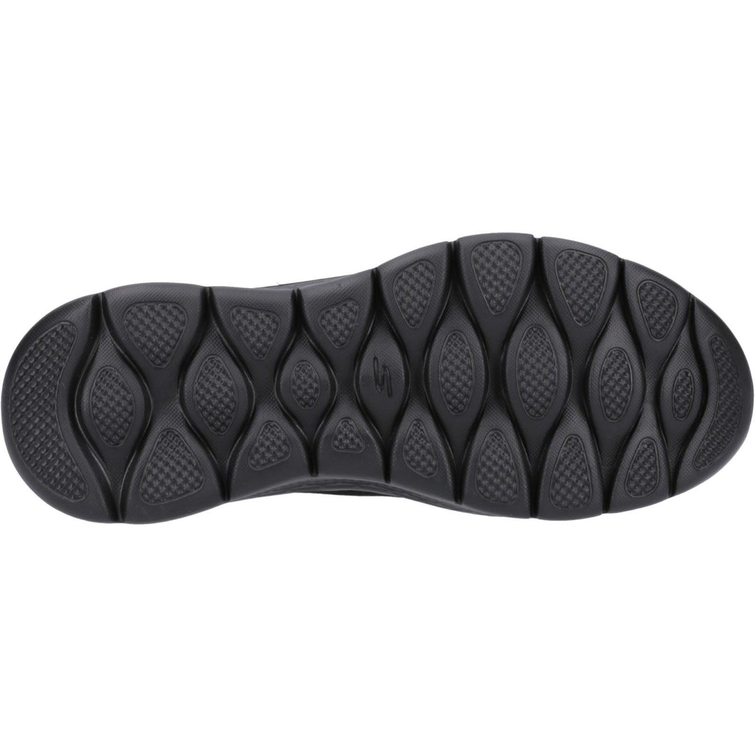Women's Wide Fit Skechers 216496 Slip-ins Go Walk Flex Hands Up Trainers in Black - Image 5