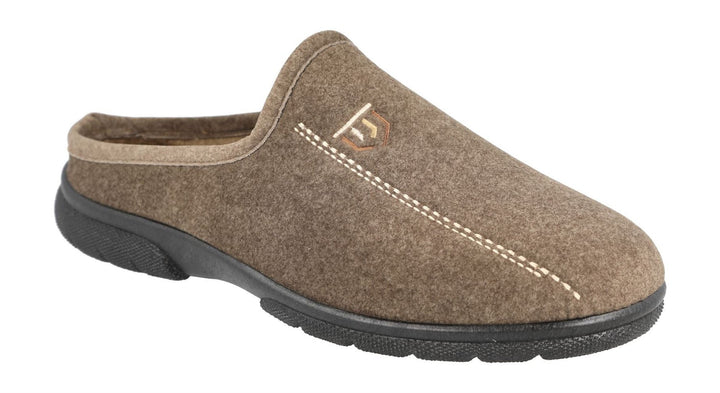 Men's Wide Fit DB Fred Mules in Grey - Image 1