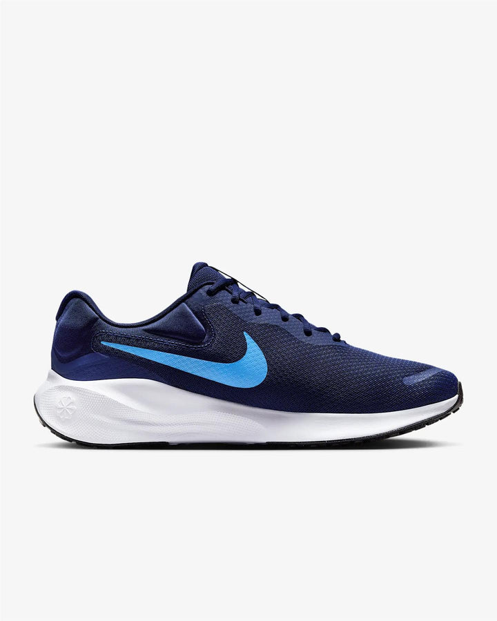 Women's Wide Fit Nike FB8501-400 Revolution 7 Running Trainers in Blue - Image 1