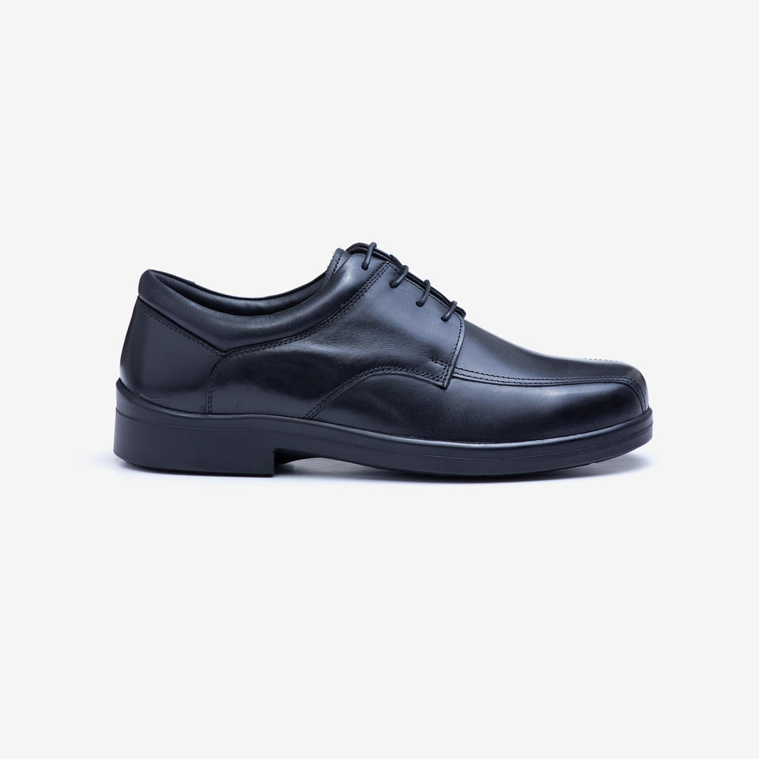 Mens Wide Fit Tredd Well Holmes Lace Shoes - Black in Black - Image 3