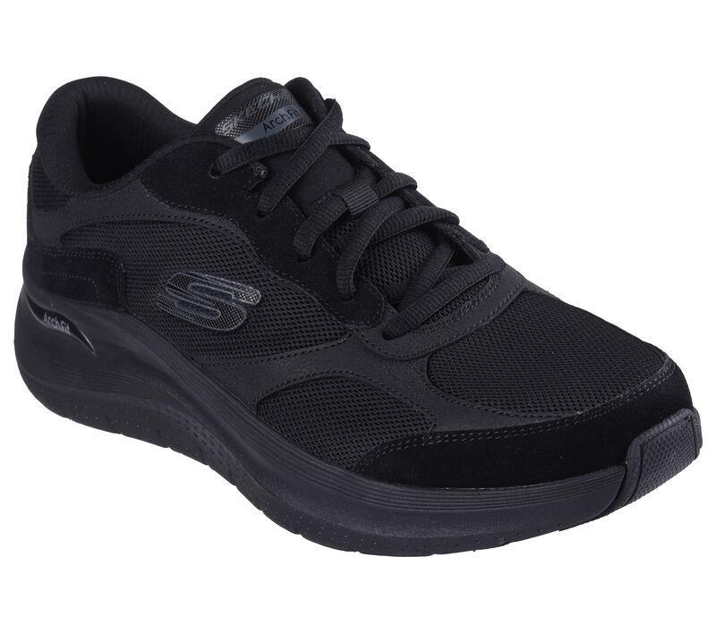 Men's Wide Fit 232702 Skechers Arch Fit 2.0 The Keep Walking Trainers in Olive - Image 3