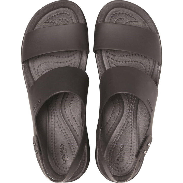 Women's Crocs 206453 Brooklyn Low Wedge Sandals in Black - Image 1