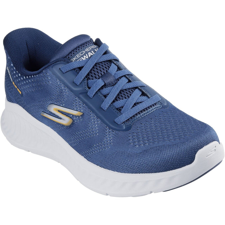 Men's Wide Fit Skechers 216375 Slip-ins Go Walk Now Payton Trainers in Black - Image 1