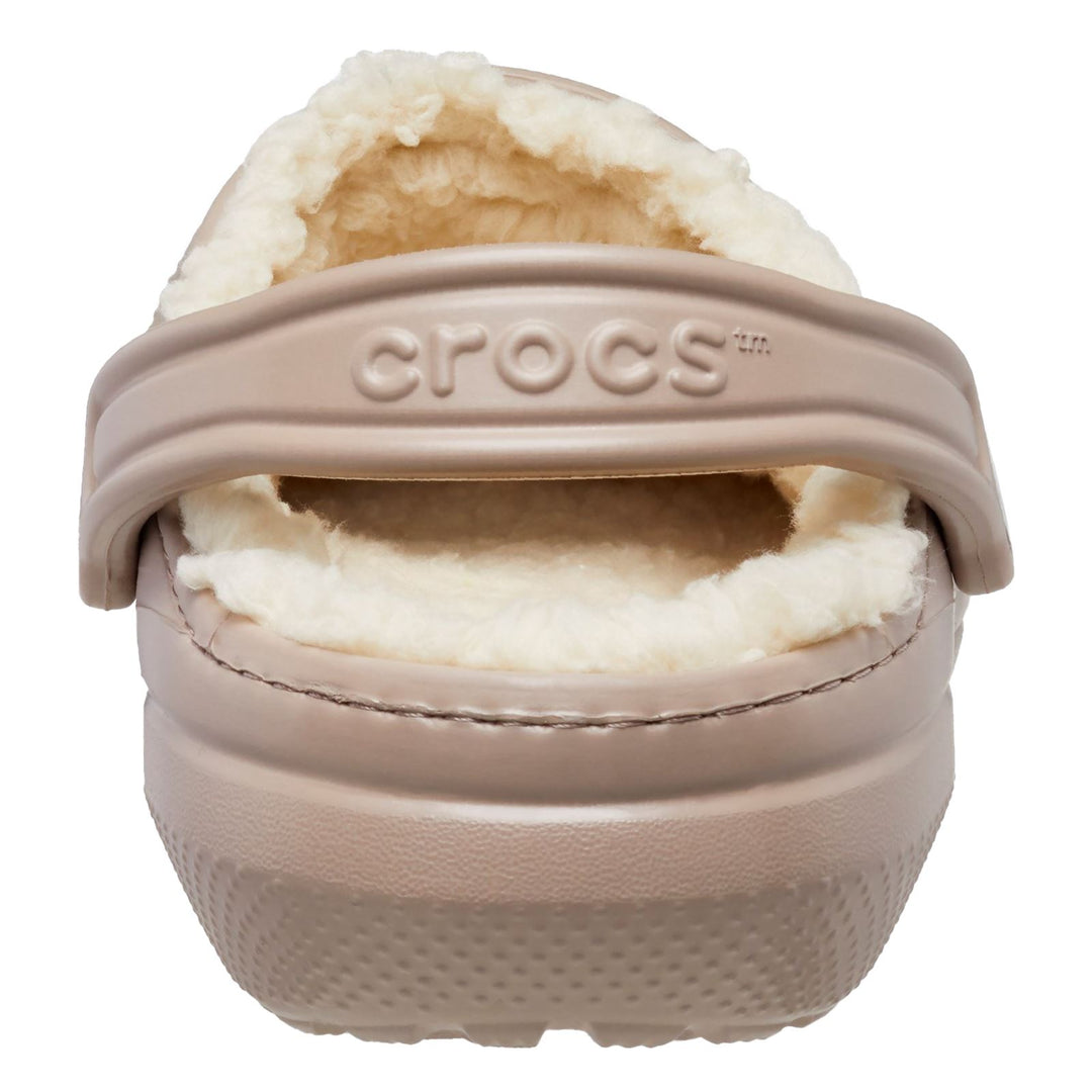 Women's Crocs 203591 Classic Clog Lined Sandals in Mushroom/Bone - Image 5