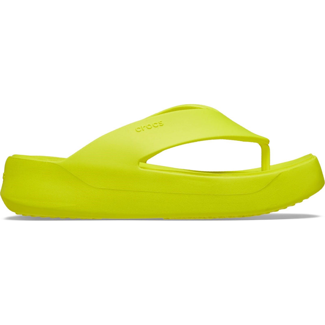 Women's Crocs 209410 Getaway Platform Flip Slippers in Black - Image 8