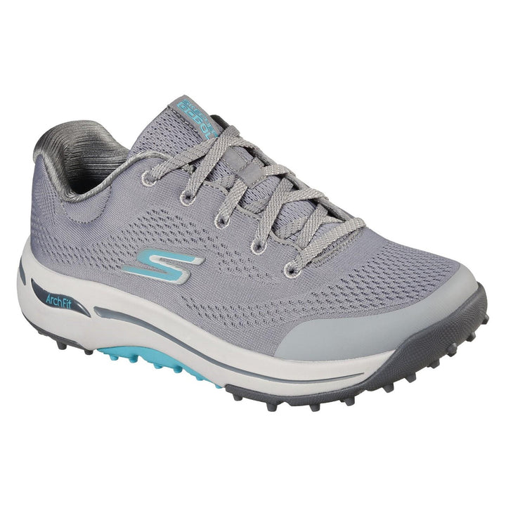 Women's Wide Fit Skechers 123006 Go Golf Arch Fit Sports Trainers in Navy/Pink - Image 1