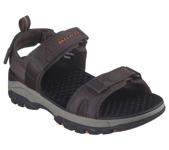 Men's Relaxed Fit Skechers 205112 Tresmen Ryer Sandals in Chocolate - Image 1