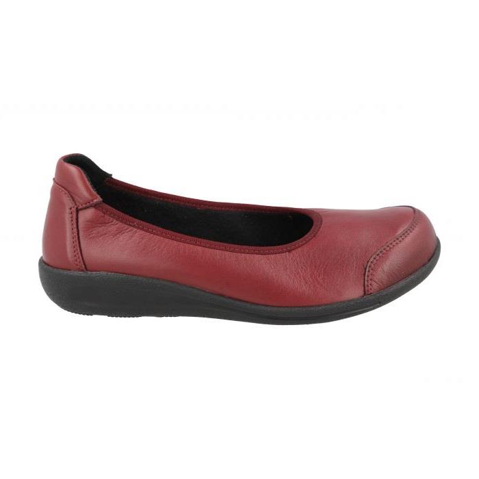 Women's Wide Fit DB Whitethroat Shoes in Black Stretch / Lea - Image 1