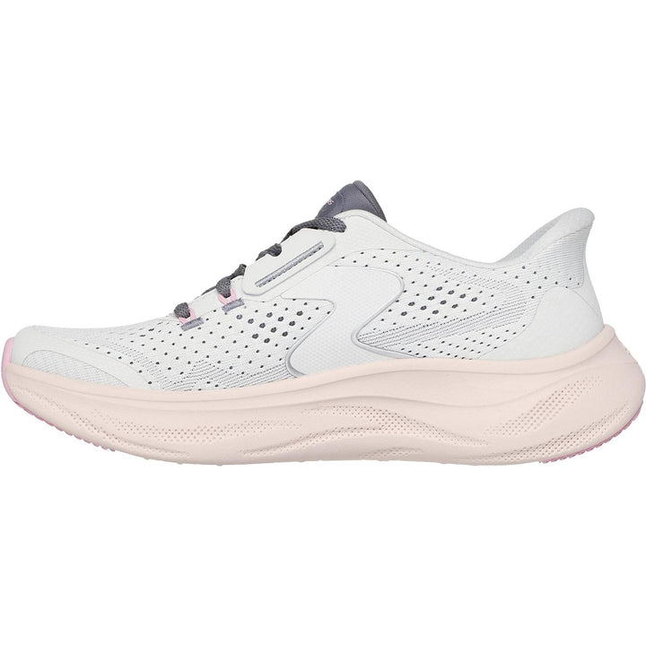 Women's Wide Fit Skechers 150565 Slip-ins Skech Cloud Plush Horizon Trainers in Black/White - Image 1