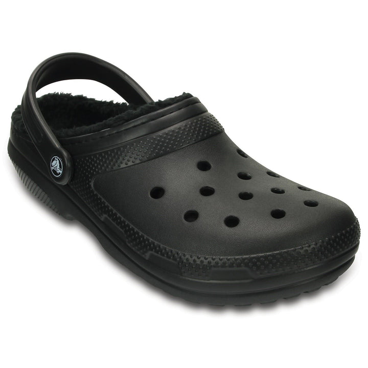 Women's Crocs 203591 Classic Lined Clog Sandals in Black - Image 1