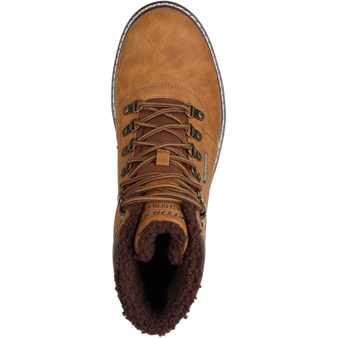 Men's Relaxed Fit Skechers 205623 Waterproof Corado Boots in Wheat - Image 5
