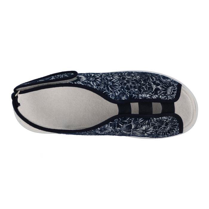Women's Wide Fit DB Avocado Canvas Shoes in Navy - Image 5