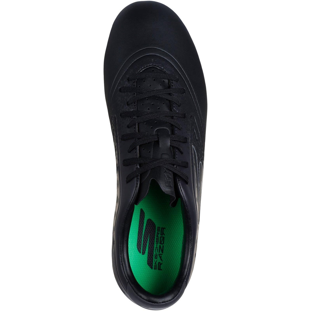 Men's Wide Fit Skechers 252015 Razor Gold FG Wide Fit Football Boots/Trainers in Black/Silver - Image 5