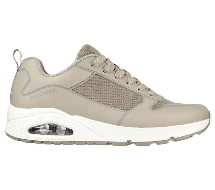 Men's Wide Fit Skechers 232248 Uno - Sol Trainers in Taupe - Image 1
