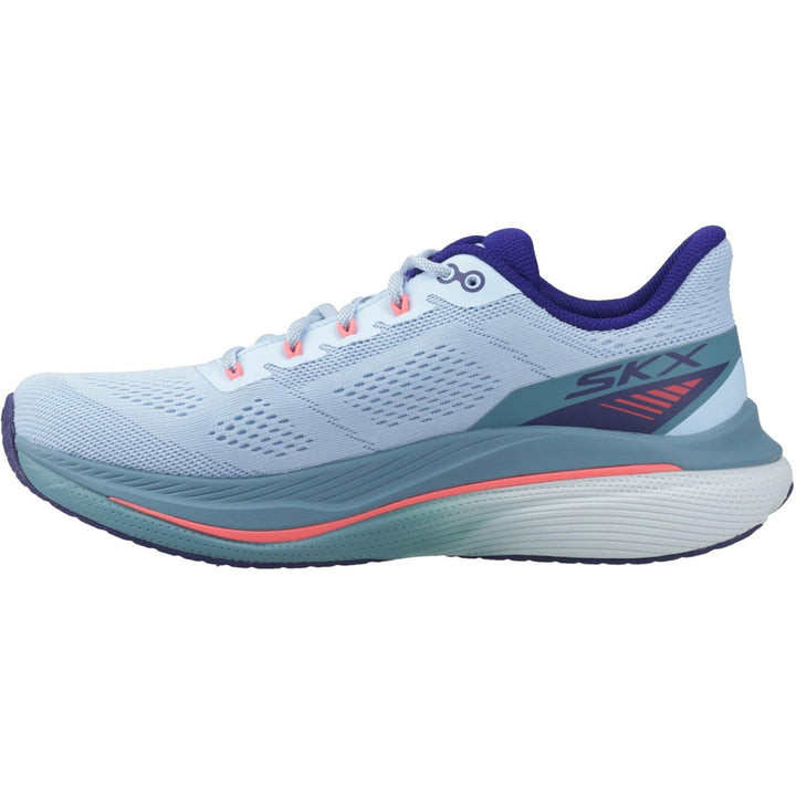 Women's Wide Fit Skechers 128901 Performance Max Cushioning Propulsion Trainers in Black/Purple - Image 1