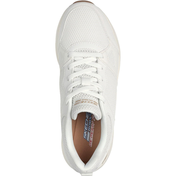 Womens Wide Fit Skechers 117268 Bobs Sparrow 2.0 Retro Clean Trainers in Off White - Image 1