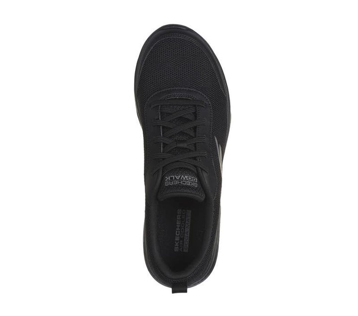 Men's Wide Fit Skechers 216644 Go Walk 7 Trainers in Black - Image 1