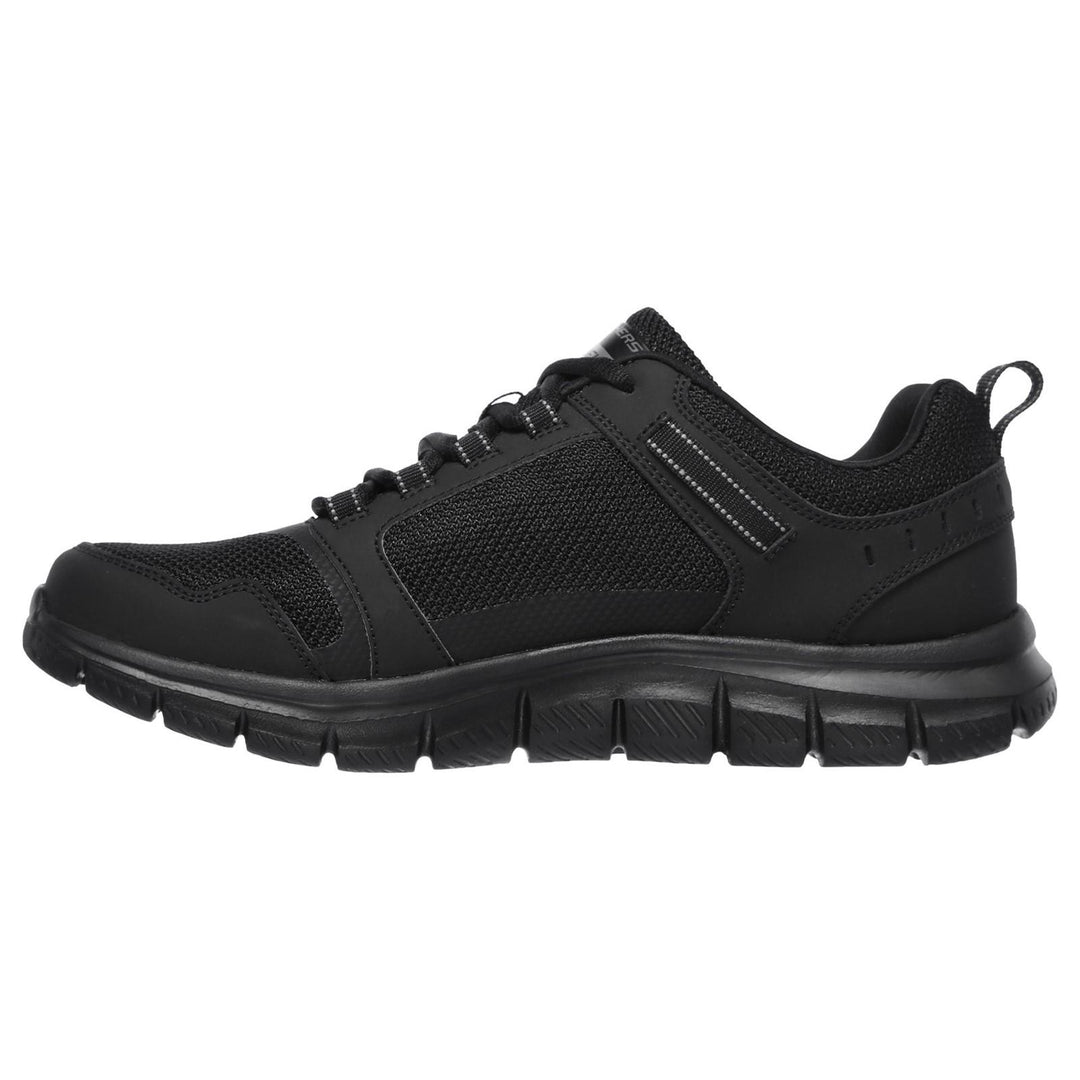 Men's Wide Fit Skechers 232001 Track Knockhill Trainers in Black - Image 5