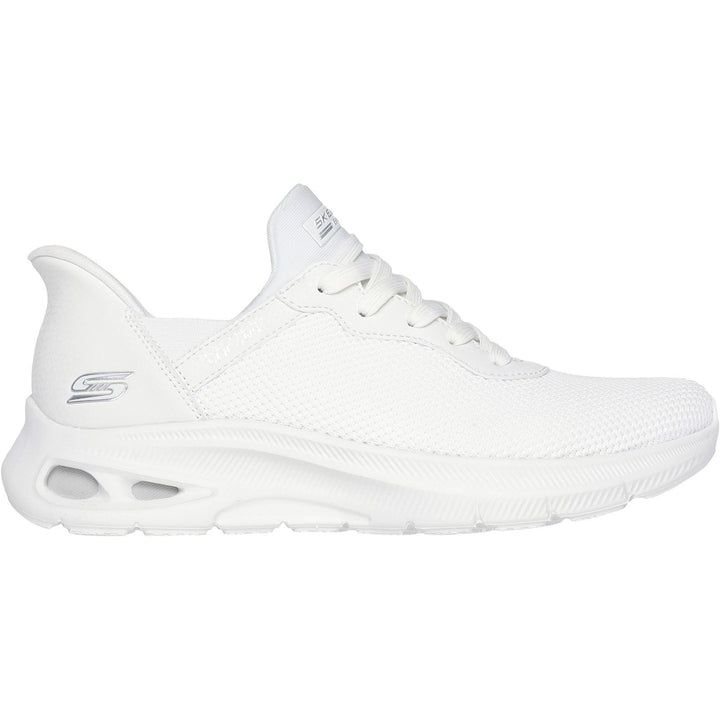 Women's Wide Fit Skechers 117509 Bobs Unity Trainers in Off White - Image 1