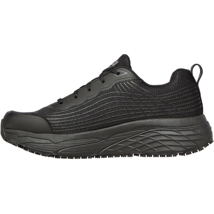 Men's Wide Fit Skechers 200021EC Relaxed Fit Max Cushioning Elite Trainers in Black - Image 1