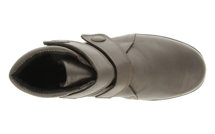 Womens Wide Fit DB Woodpecker Boots in Black Leather - Image 1